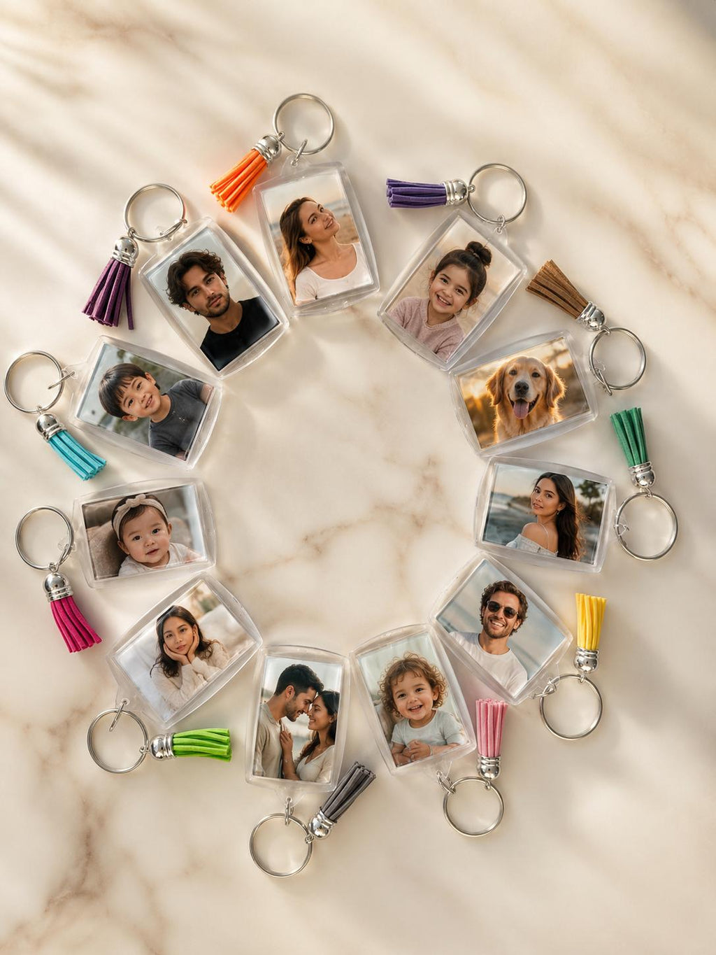 Photo keychain collection